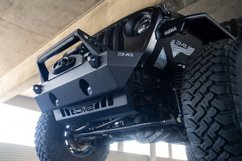 DV8 Offroad 18-23 Jeep Wrangler JL/JT Front Bumper Sway-Bar Disconnect Motor Skid Plate - Racecraft Industries