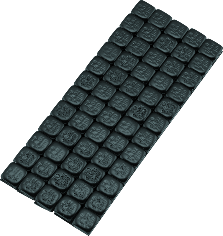 BikeMaster Square Wheel Weights Adhesive 1/4oz - Black - Racecraft Industries