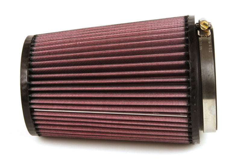 K&N Filter Universal Rubber Filter 4 inch Flange 5 3/8 inch Base 4 3/8 inch Top 7 inch Height - Racecraft Industries