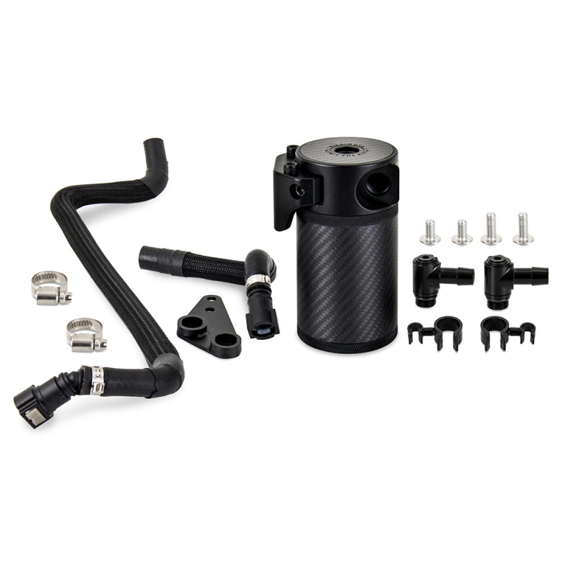 Mishimoto 2020+ Chevrolet Corvette C8 Baffled Oil Catch Can Kit (PCV Side) - Carbon Fiber - Racecraft Industries