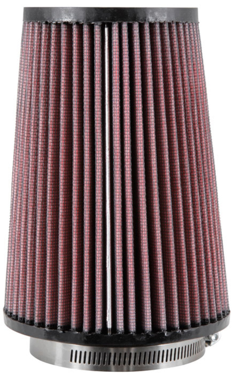 K&N Universal Rubber Filter Round Tprd 3.313in Flange ID x 4.75in Base OD x 3.5in Top OD x 6.5in H - Racecraft Industries