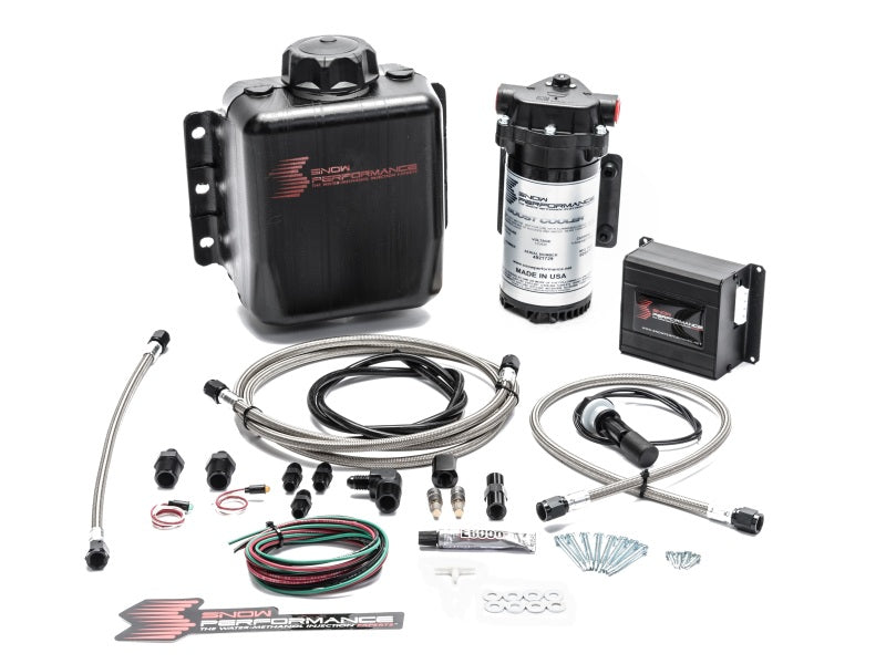 Snow Performance Stg 2 Boost Cooler Prog. Engine Mount Water Injection Kit (SS Braid Line & 4AN) - Racecraft Industries