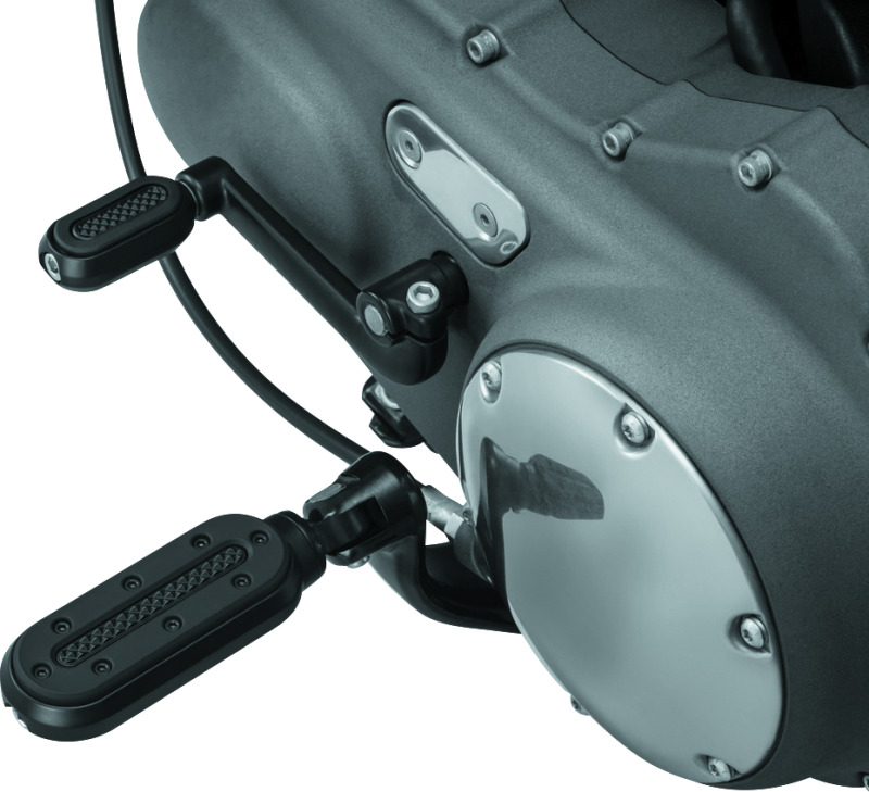 Kuryakyn Heavy Industry Pegs With Adapters Satin Black - Racecraft Industries