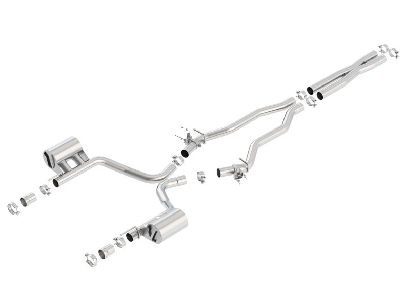 Borla 15-16 Dodge Charger SRT 392 6.4L No Tip Single Split Rear Exit ATAK w/ Valves Exhaust - Racecraft Industries