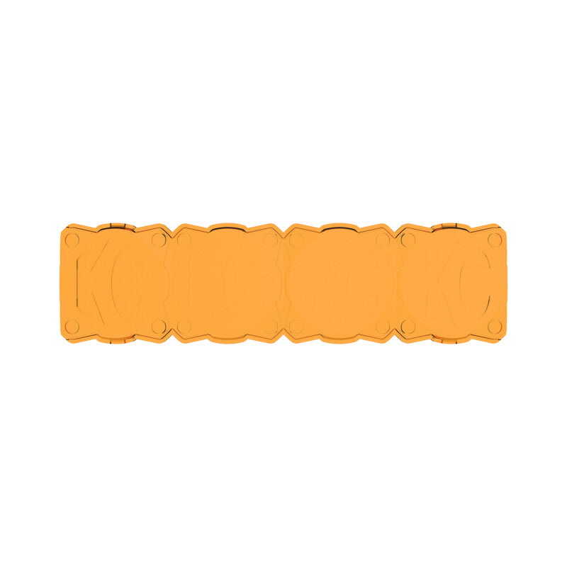 KC HiLiTES FLEX ERA LED Light Bar 10in. Light Shield - Amber (SHIELD ONLY) - Racecraft Industries