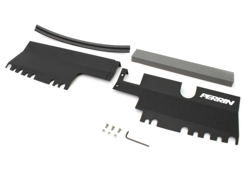 Perrin 15-21 WRX/STI Radiator Shroud (Without OEM Intake Scoop) - Black - Racecraft Industries