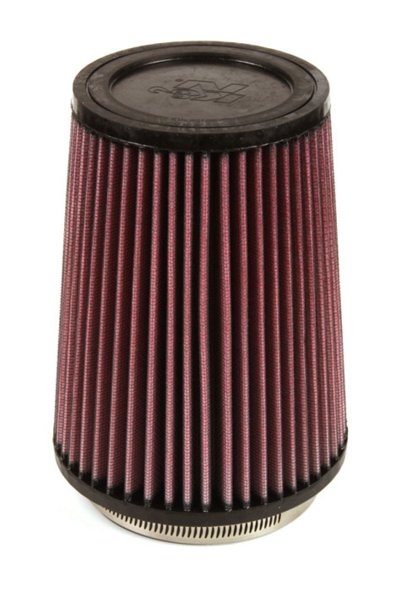 K&N Filter Universal Rubber Filter 4 inch Flange 5 3/8 inch Base 4 3/8 inch Top 7 inch Height - Racecraft Industries