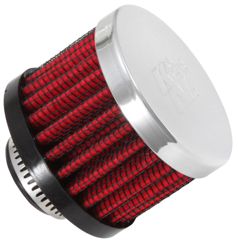 K&N 0.625 inch ID 2 inch OD 1.5 inch H Clamp On Crankcase Vent Filter - Racecraft Industries
