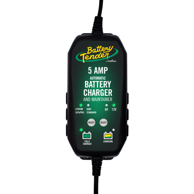 Battery Tender 12V 5AMP Lead Acid and Lithium Selectable Battery Charger - Racecraft Industries
