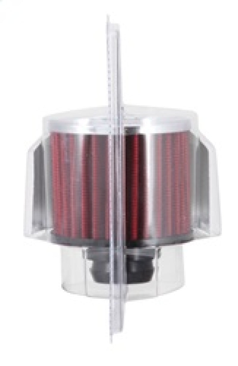 K&N 1in Flange L x 3in OD x 2.5in Height Clamp On Crankcase Vent Filter - Racecraft Industries
