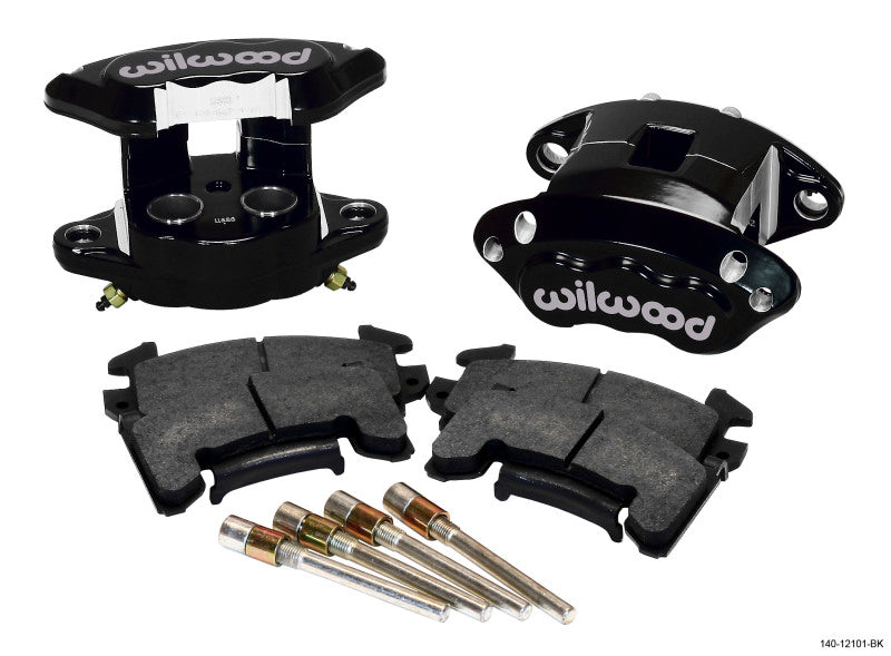Wilwood D154 Rear Caliper Kit - Black 1.12 / 1.12in Piston 1.04in Rotor - Racecraft Industries