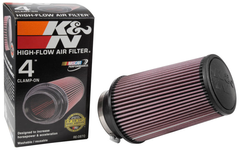 K&N Universal Rubber Filter 4inch FLG / 6inch OD-B / 4-5/8inch OD-T / 9inch H - Racecraft Industries