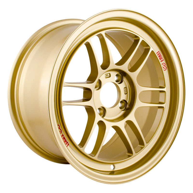 Enkei RPF1 15x8 4x100 28mm Offset 75mm Bore Gold Wheel - Racecraft Industries