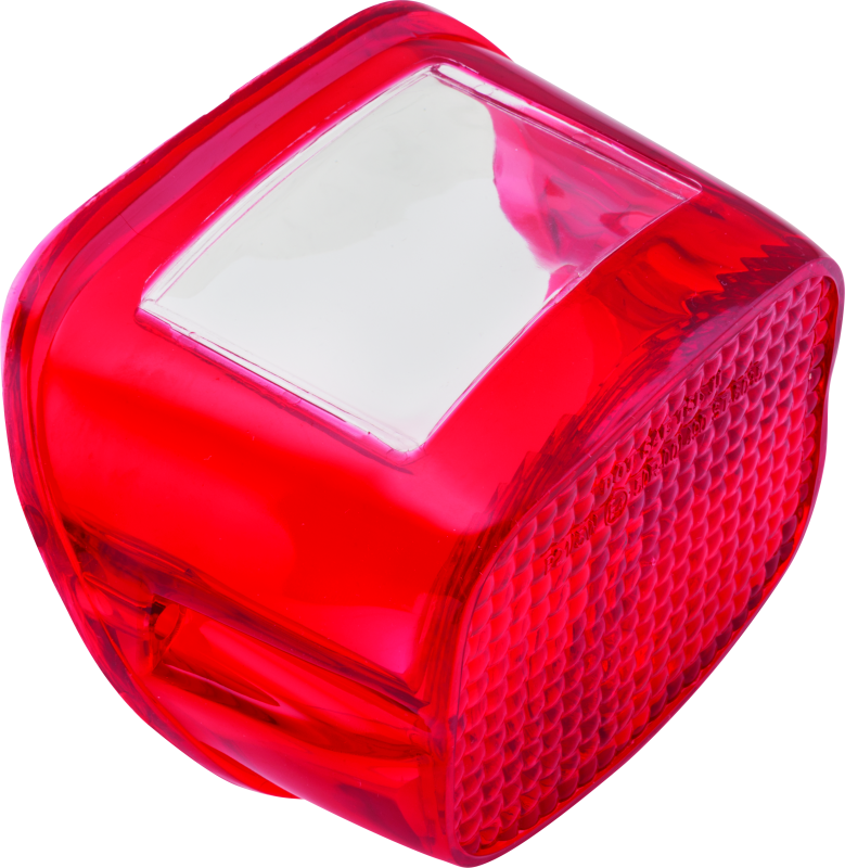 Bikers Choice 73-98 Big Twin And Sportster Replacement Taillight Lens Red Replaces H-D 68034-77 - Racecraft Industries