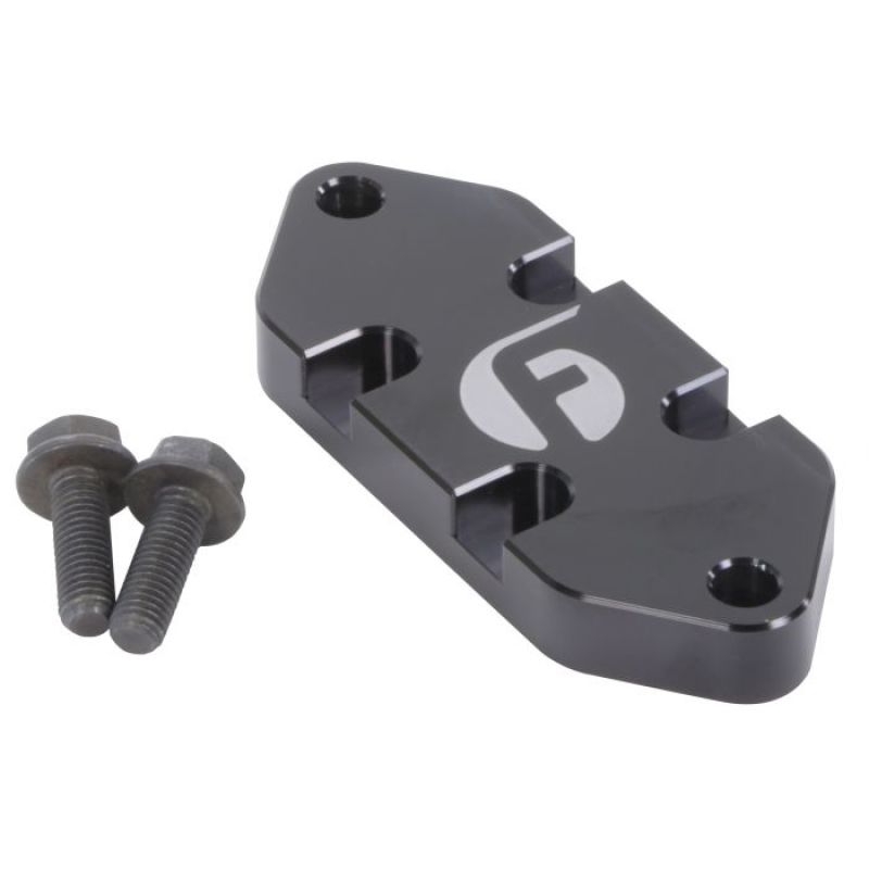 Fleece Performance 01-17 GM Duramax Billet Coolant Block Off Plate - Racecraft Industries