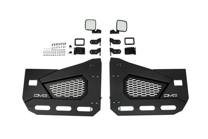 DV8 Offroad 18-22 Jeep Wrangler JL/JT Spec Series Half Doors - Front Set - Racecraft Industries