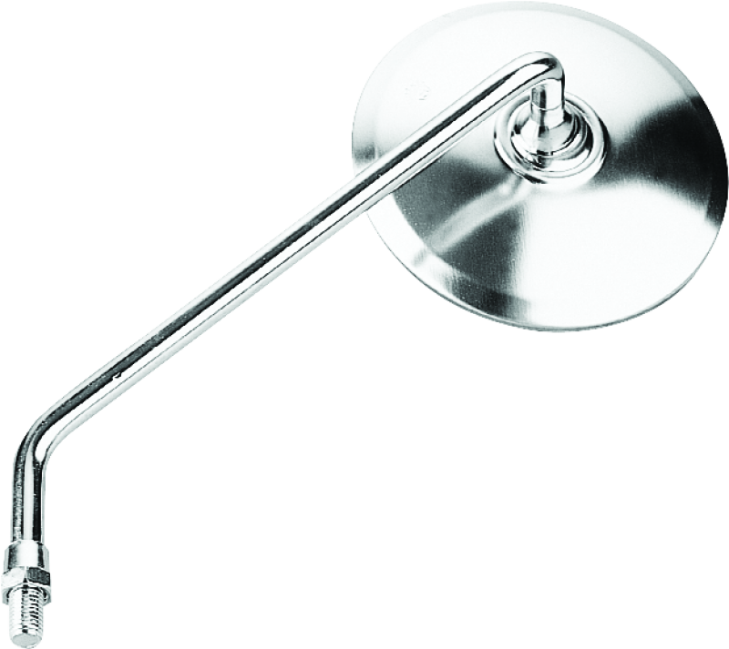 BikeMaster Round Mirror 10mm Right - Stainless - Racecraft Industries