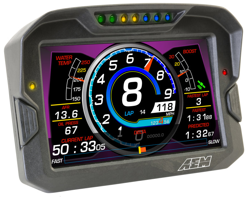 AEM CD-7 Logging GPS Enabled Race Dash Carbon Fiber Digital Display w/o VDM (CAN Input Only) - Racecraft Industries