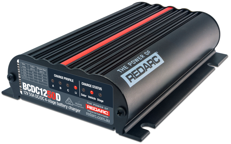 REDARC DC/DC 4-Stage In-Vehicle Battery Charger - 12V 50A - Racecraft Industries