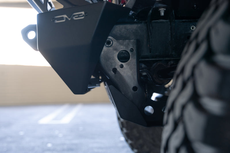 DV8 Offroad 18-23 Jeep Wrangler JL/JT Front Bumper Sway-Bar Disconnect Motor Skid Plate - Racecraft Industries