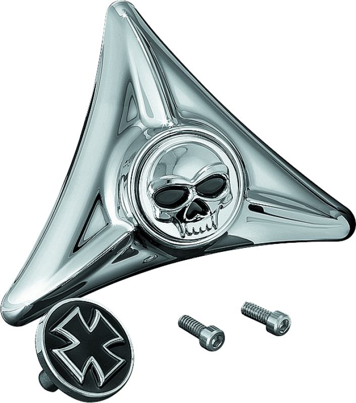 Kuryakyn License Plate Mounting Hole Covers Zombie Chrome - Racecraft Industries