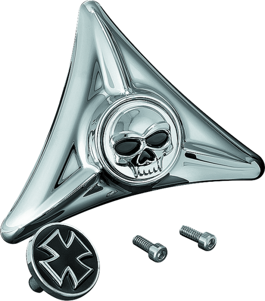 Kuryakyn License Plate Mounting Hole Covers Zombie Chrome - Racecraft Industries