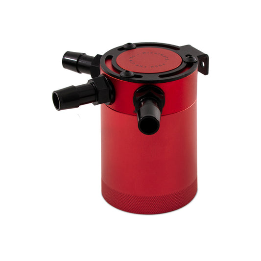 Mishimoto Compact Baffled Oil Catch Can 3-Port - Red - Racecraft Industries