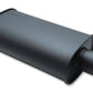 Vibrant StreetPower FLAT BLACK Oval Muffler with Single 3in Outlet - 2.25in inlet I.D. - Racecraft Industries