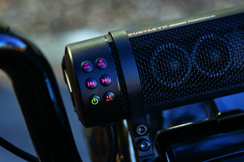 Kuryakyn Road Thunder Plus Sound Bar Satin Black - Racecraft Industries