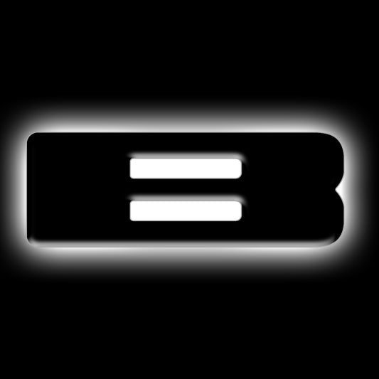 ORACLE Lighting Universal Illuminated LED Letter Badges - Matte Blk Surface Finish - B SEE WARRANTY - Racecraft Industries