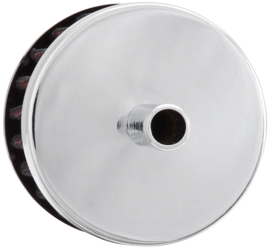 K&N Steel Base Crankcase Vent Filter 0.375in Vent OD x 2in OD x 1.5in Height - Racecraft Industries
