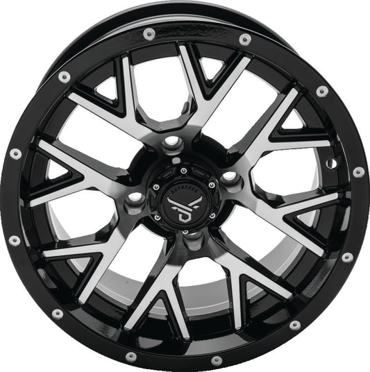 QuadBoss Barbwire 14X7 - 5+2 - 4/110 - Black Machined - Racecraft Industries