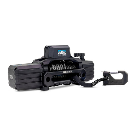 Borne Off-Road 12K Winch - Black Synthetic Rope - Racecraft Industries