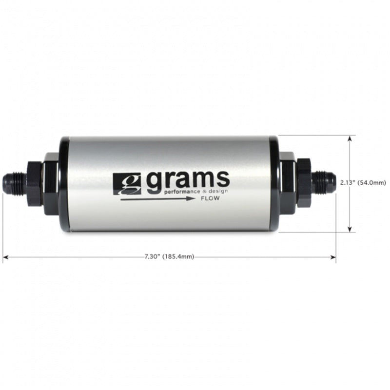 Grams Performance 100 Micron -6AN Fuel Filter - Racecraft Industries