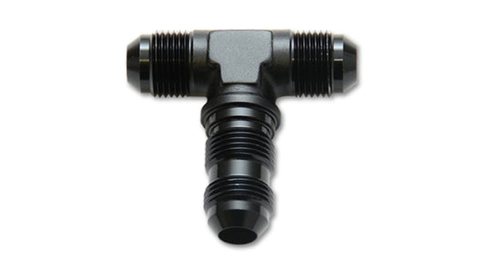 Vibrant -3AN Bulkhead Adapter Tee Fitting - Anodized Black Only - Racecraft Industries