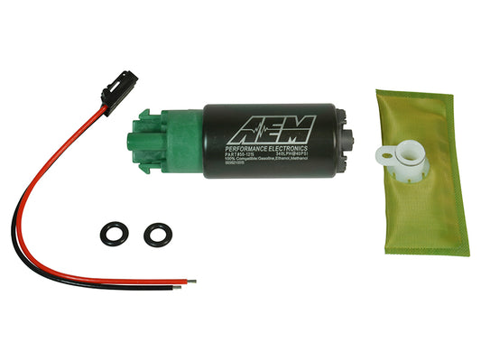 AEM 340LPH 65mm Fuel Pump Kit w/ Mounting Hooks - Ethanol Compatible - Racecraft Industries