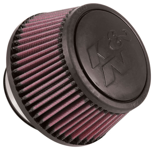 K&N Universal Round Clamp-On Air Filter 3in Flange ID x 6in Base OD x 4.625in Top OD x 3in Height - Racecraft Industries