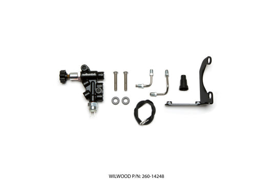 Wilwood Tandem Remote Master Cylinder Mounting Bracket L/H Kit w/ Prop Valve - Racecraft Industries