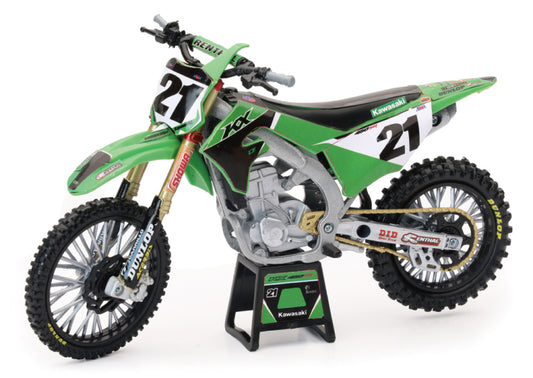 New Ray Toys Kawasaki KX450F Factory Team (Jason Anderson)/ Scale - 1:12 - Racecraft Industries