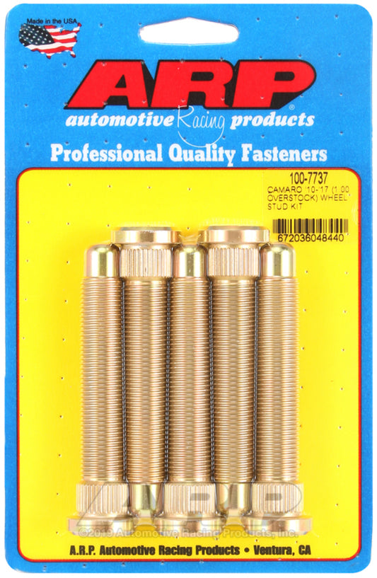 ARP 10-17 Chevrolet Camaro M14 1in Over Stock Length Wheel Stud Kit - Racecraft Industries