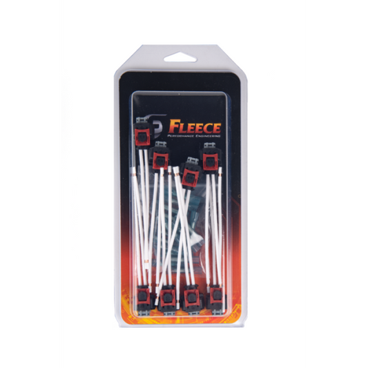 Fleece Performance 17-22 GM 2500/3500 Duramax Replacement Fuel Injector Connector w/Pigtail (8 Pack) - Racecraft Industries