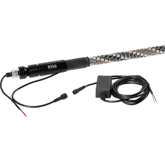 Boss Audio Systems ATV Whip Antenna/ 48 inch/ Multicolor/ IP67 Weatherproof - Racecraft Industries