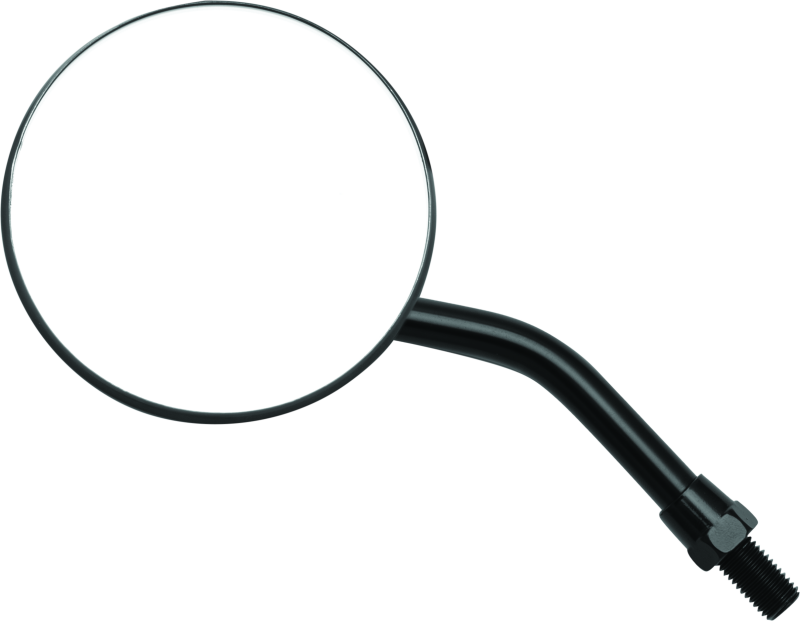 BikeMaster 3in Adjustable Round Mirror 10mm - Each - Black - Racecraft Industries