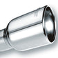 Borla Universal Polished Tip Single Oval Rolled Angle-Cut w/Clamp (inlet 2 1/2in. Outlet 4 1/4 x 3 1 - Racecraft Industries