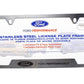 Ford Racing Stainless Steel Ford Performance License Plate Frame - Racecraft Industries