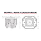 Rigid Industries Radiance+ Scene RGBW Flush Mount - Pair - Racecraft Industries