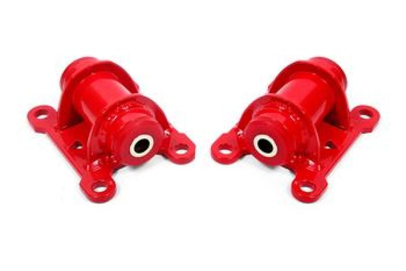 BMR 98-02 Chevrolet Camaro Motor Mount Kit (Steel) w/ Poly Bushings - Red - Racecraft Industries