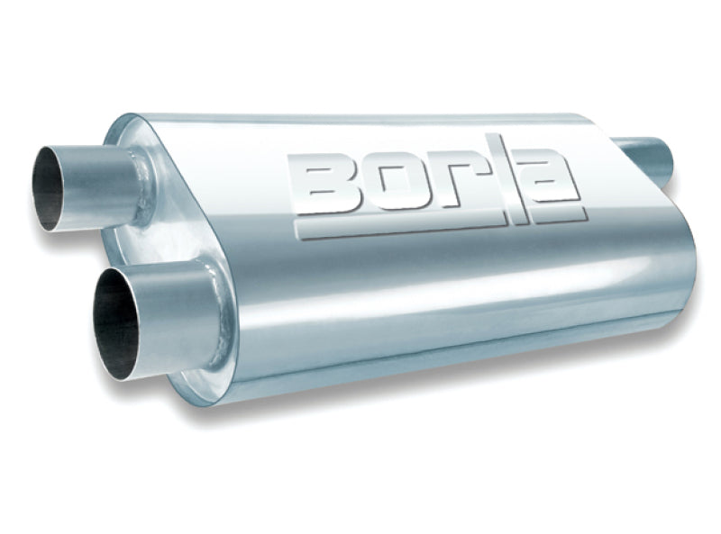 Borla Universal Oval Transverse 2.5in Inlet/Outlet 19in x 10.25in x 5.5in Turbo XL Muffler - Racecraft Industries