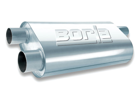 Borla Universal Oval Transverse 2.5in Inlet/Outlet 19in x 10.25in x 5.5in Turbo XL Muffler - Racecraft Industries