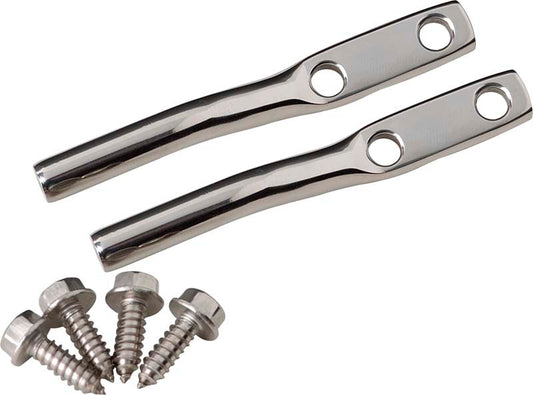 Kentrol 76-95 Jeep CJ/Wrangler YJ Door Strap Pins Pair- Polished Silver - Racecraft Industries
